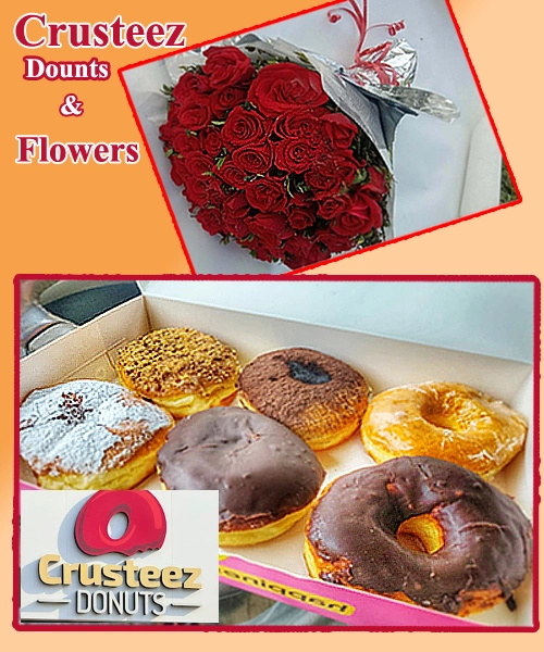 Crusteez donuts with flower